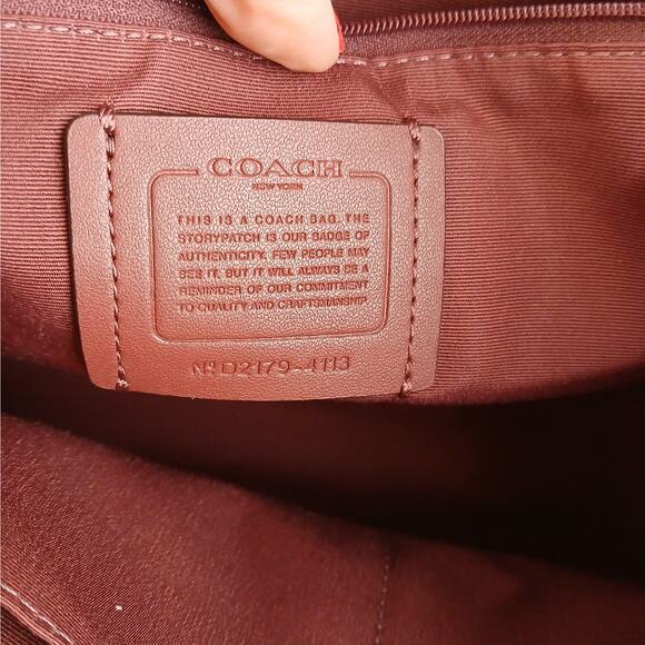 Coach Dempsey Carryall Bag In Signature Jacquard Pink Coach Patch - Picture 5 of 8